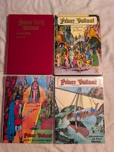 Prince Valiant Queen Misty Isles Adventures Two Worlds Vol 1 2 3 4 HC Book 1974 - Picture 1 of 18