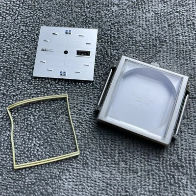 GENUINE NEW OLD STOCK '1966 VINTAGE SEIKO8306-5000 SS CASE DIAL SET - Image 1 of 4