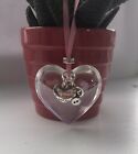 Handmade Glass Ornament, Button & Love You Heart Mother’s Day Special Offer