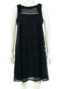 Donna Morgan Womens Midnight Sleeveless Above The Knee Tent Dress Size 6 133115 - Picture 1 of 4
