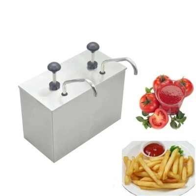 Sauce Dispenser Pump Stainless Bucket Condiment Pump Dispenser for Ketchup Syrup - Image 1 of 4