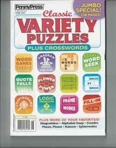 PENNYPRESS CLASSIC VARIETY PUZZLES~JUN~2017~VOL.430~FUN FOR TODAY'S SOLVERS!~ - Picture 1 of 1