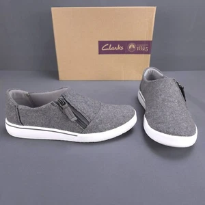 Clarks Collection Shoes Womens Soft Cushion Wool Upper Sneakers Gray - Picture 1 of 10