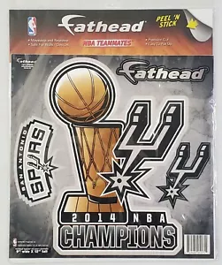 Adesivi Murali Fathead San Antonio Spurs 9x12 Riutilizzabili 2014 NBA Champs Tim Duncan - Foto 1 di 4