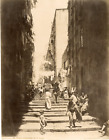 Esposito, Italia, Napoli, pallonetto di S.Lucia Vintage albumen print Tirage a