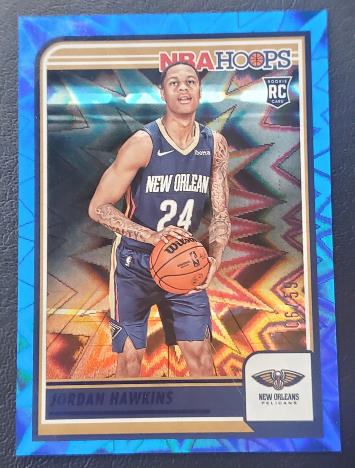 2023-24 PANINI HOOPS NBA BLUE EXPLOSION JORDAN HAWKINS RC #06/59 CARD 269
