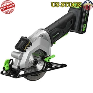 Mini Circular Saw Cordless 4-1/2" 3400RPM Laser Guide 2 Blades Kit 2.0Ah Battery - Bild 1 von 6
