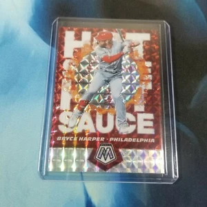 Mosaic Bryce Harper 2021 salsa caliente rojo plata mosaico inserto Prizm HS3 casi nuevo/m - Imagen 1 de 2