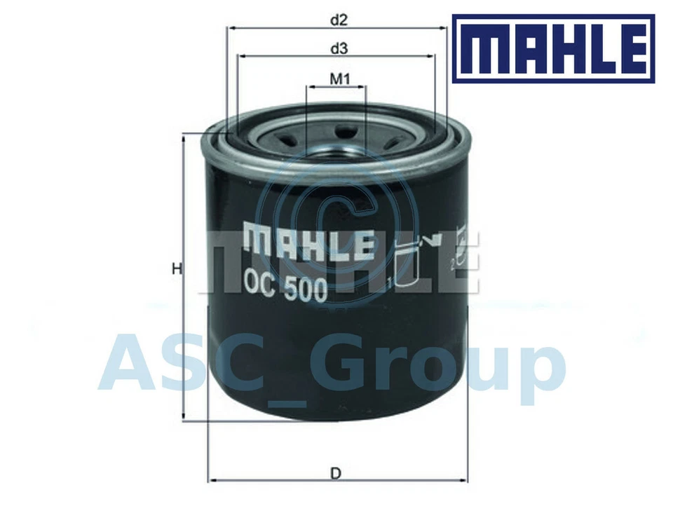 Genuine MAHLE Replacement Screw-on Engine Oil Filter OC 500 OC500 - Image 1 of 1