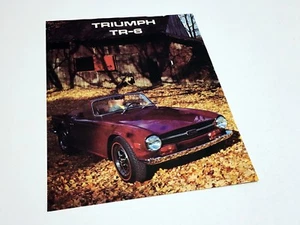 Folleto informativo Triumph TR-6 1969 - Imagen 1 de 1