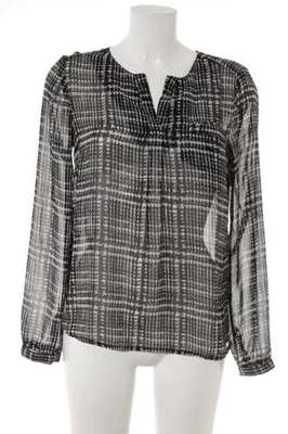 VERO MODA Blusa transparente Mujeres Blusa Talla EU 38 negro-gris claro - Imagen 1 de 4