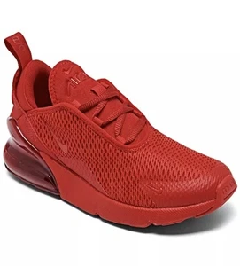 Nike Air Max 270 GS Youth Sz 13.5 / EU 31.5 University Triple Red CW6988-600 - Picture 1 of 16