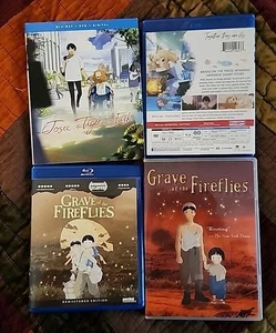 3 Lot: Grave of the Fireflies/Josee The Tiger And The Fish (BD/DVD Discs Each) - Picture 1 of 9