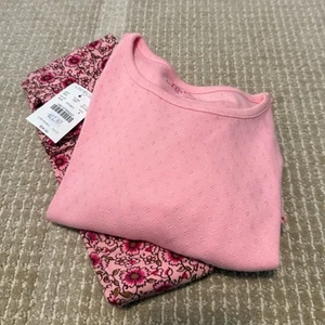 NWT Crewcuts girls outfit size M. Pink leggings with ruffle summer top - Picture 1 of 4