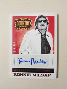 Ronnie Milsap RARE Signed Serial Numbered Panini Country Music Thick Insert S-RM - Bild 1 von 2