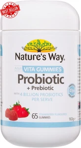 Nature'S Way Adult Probiotic and Prebiotic Sugar Free 4BN Vita Gummies 65 Pastil - Picture 1 of 12
