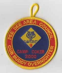 2000 Camp Coker Cub Buddy Overnighter Pee Dee Area Council YLW Bdr - Picture 1 of 1