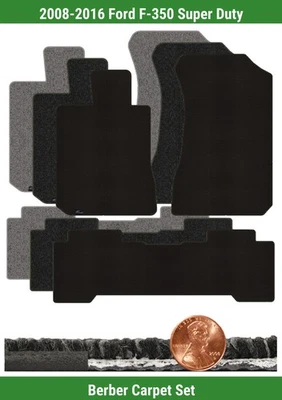 Juego de alfombrillas bereber personalizadas para Ford F-350 Super Duty 2008-2016 (3 piezas) #M0G Foto 1 de 4