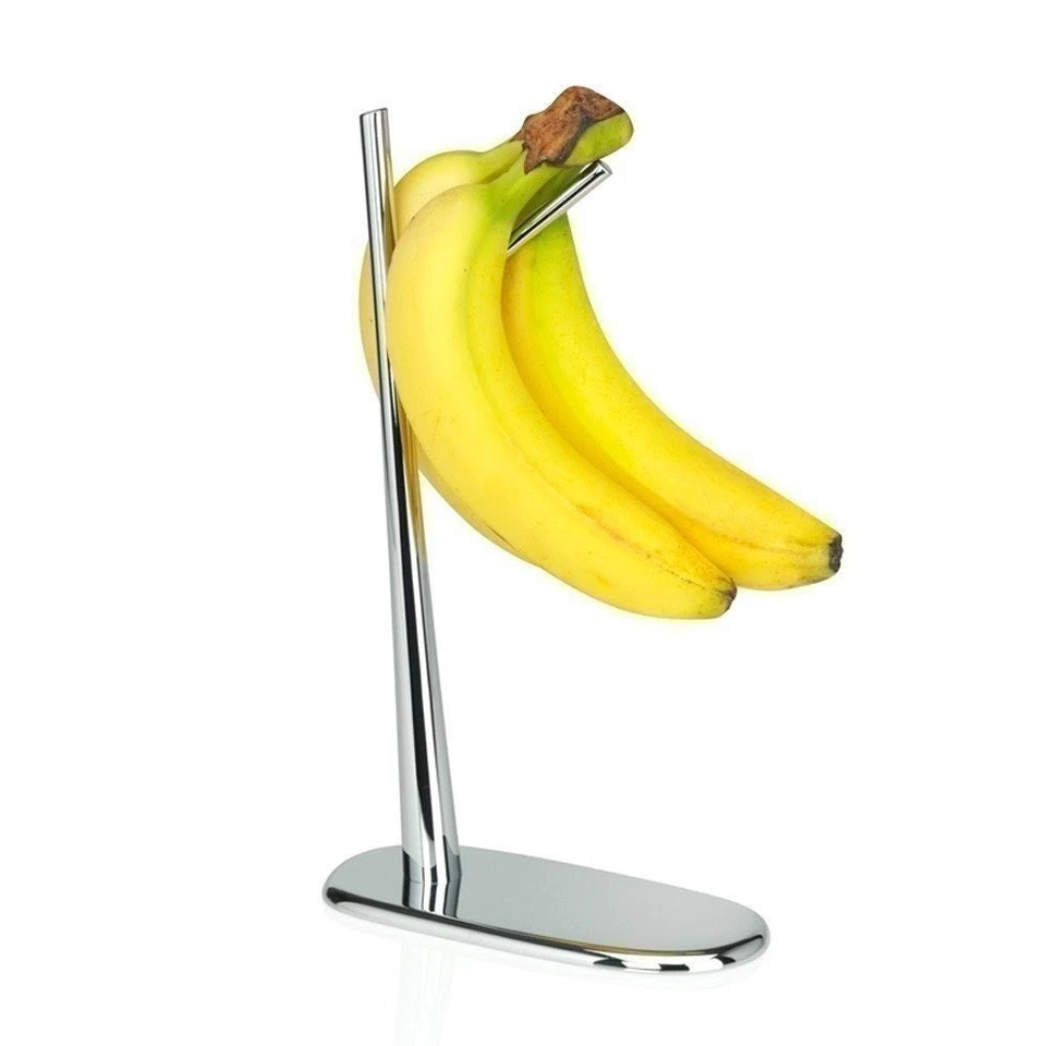 Soporte para plátano Alessi "Querido Charlie en zamak cromado, plateado Foto 1 de 3