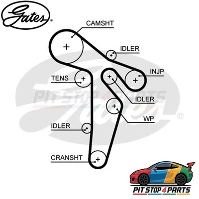 Conjunto de correia dentada Gates KP25649XS-1 bomba de água compatível com Seat Toledo 2013-2015 - Imagem 1 de 4