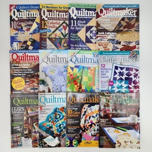 Lot of 12 Quiltmaker Quilting Magazines Vtg 2002 - Modern 2018 Quilt Patterns - Picture 1 of 14