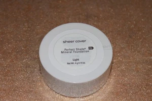 Sheer Cover Perfect Shade Mineral FOUNDATION LIGHT 4G FULLSIZE NEW & SEALED! - Picture 1 of 2