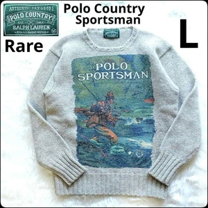 Polo Country Wool Knit Vintage 90s Sportsman Sweater Rare Used - Picture 1 of 16
