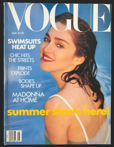Vtg MADONNA VOGUE Magazine May 1989 AT HOME by Patrick Demarchelier EXC No Label - Picture 1 of 18