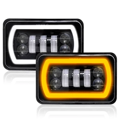 4x6" LED Headlights DRL Hi/Lo Sealed Beam For BLIZZARD Snowplow Snow Plow 680LT - Image 1 of 4