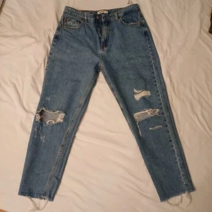 Mom Jeans Pull&Bear 40 Used Look - Bild 1 von 5