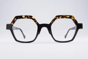 Rare Authentic Anne et Valentin PINKY 8A29 47mm Black Tortoise Glasses France - Picture 1 of 6
