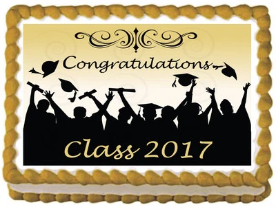 Graduation Class Celebration Image 食用蛋糕顶饰 — 第 1/2 张图片