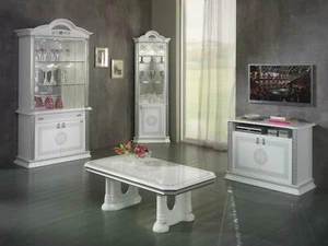 Esszimmer Komplett Garnitur Tisch Anrichte Anrichte Couchtisch Vitrine Set Neu - Bild 1 von 3