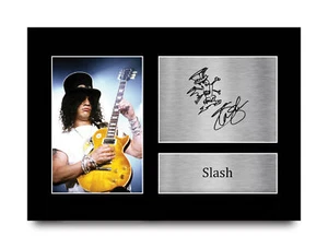Regalo de exhibición de fotos A4 autografiada firmada preimpresa para fanáticos de Guns n Roses - Imagen 1 de 17