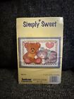 simply sweet janlynn cross stitch Kit Teddy Bear Cat 140-113 New In Packet