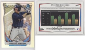 2014 Bowman Draft Chrome Refractors Braxton Davidson #CDP28