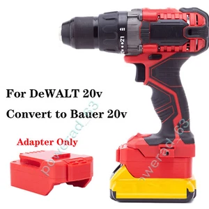 Adapter For Dewalt 20v Li-Ion Battery Convert to for Bauer 20v Power Tools - Picture 1 of 11