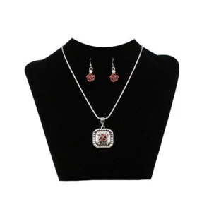 Blazin Roxx Womens Rose Concho Necklace And Earring Set (Silver, One Size) - Picture 1 of 3