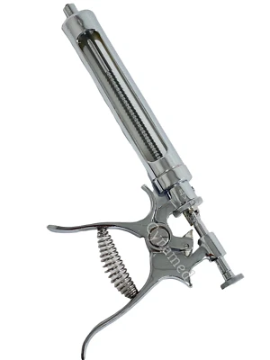 AVON SURGICAL Premium Veterinary Syringe Gun Livestok Cow, Horse Multidose Injector 50ML