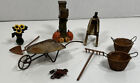 9-pc 4"- 4-3/4" Vintage Miniature  Yard/garden Tools Collectibles