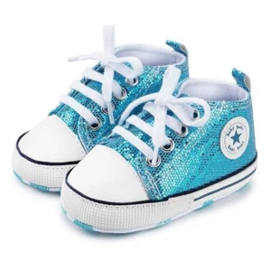 Classic Canvas Baby Shoes Infant Boys Girls Sports Shoes Soft Sole Anti Slip - Picture 1 of 20