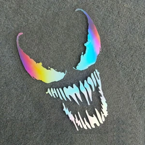 Venom Vinyl Decal Laser Sticker laptop helmet Car Truck SPIDER Bat HULK MARVEL - Picture 1 of 1