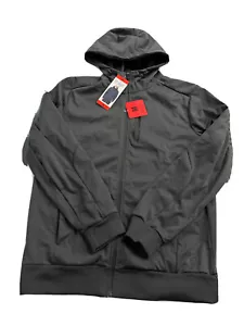 Mondetta Men's Full Zip Hooded Active Jacket 1542597 Gray Medium NEW Wind Resis - Picture 1 of 12