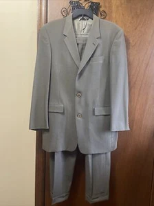 KENNETH COLE NEW YORK Men’s Brown Wool 2-Piece Suit - Size 40L - Picture 1 of 24