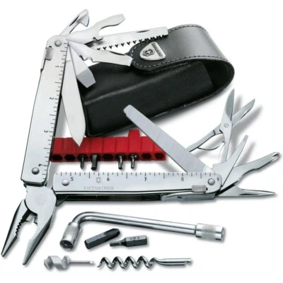 Victorinox SWISSTOOL CS PLUS Multi-tool 37 functions Leather Pouch 3.0338.L - Image 1 of 4