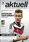 Lnderspiel 01.06.2014 Deutschland - Kamerun, Poster Toni Kroos und WM-Spielplan