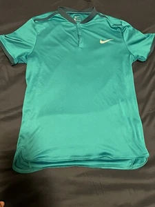 Nike Blade Tennis Polo Shirt Green Men’s Size Medium - Picture 1 of 9