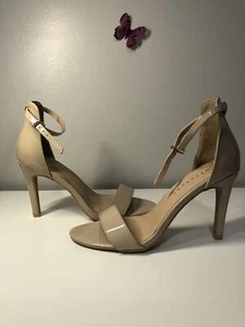 METAPHOR WOMENS BEIGE LEATHER OPEN HEELS, NEW ,US SIZE 7, CHECK DESCRIPTION - Picture 1 of 4