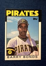 1986 Topps Traded Barry Bonds # 11 T Pittsburgh Pirates RC XRC Rookie