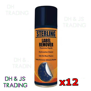 12 x Label Remover Sticky Stuff Spray Chewing Gum Residue Tar Sticker Crayon